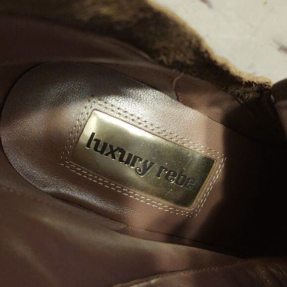 Luxury RebelMouse Ricki Leather Lace Up Platform Ankle Boots/Booties - Picture 8 of 9